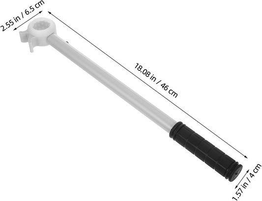  Artibetter Perche De Fermeture De Fenêtre Haute En Alliage D'aluminium Prise Confortable Pour Ouverture Multi-scène, Pour Volets Et Stores Chambres Et Cuisines