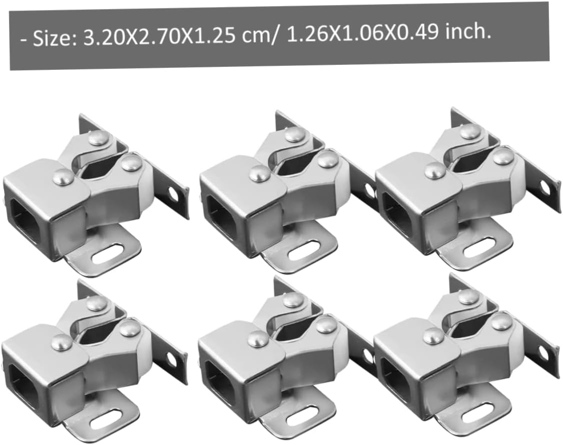  Jojofuny 48pièces Verrous à Doubles Inoxydable Pour Portes De Placard Et Meubles Installation Facile Et