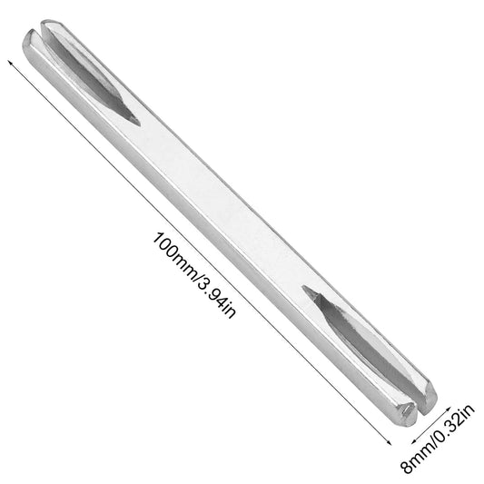  Lot De 2 Broches Fendues Universelles De 8 Mm Pour Poignées De Porte UPVC, Barre De Broche Fendue En Acier Au Carbone Galvanisé, Barre De Broche De Rechange De 100 Mm Pour Fenêtres Et Portes