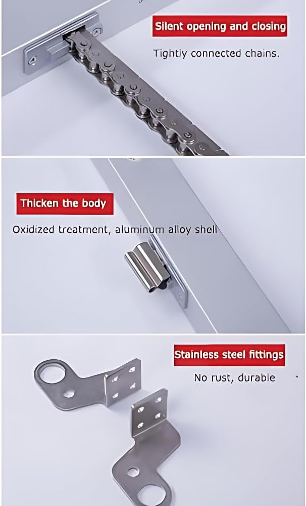  Electric Window Opener Actuator, Motorized Window Opener And Chain Closure 24V With Remote Control And Switch, 300mm-800mm For Skylights And Roof Vents