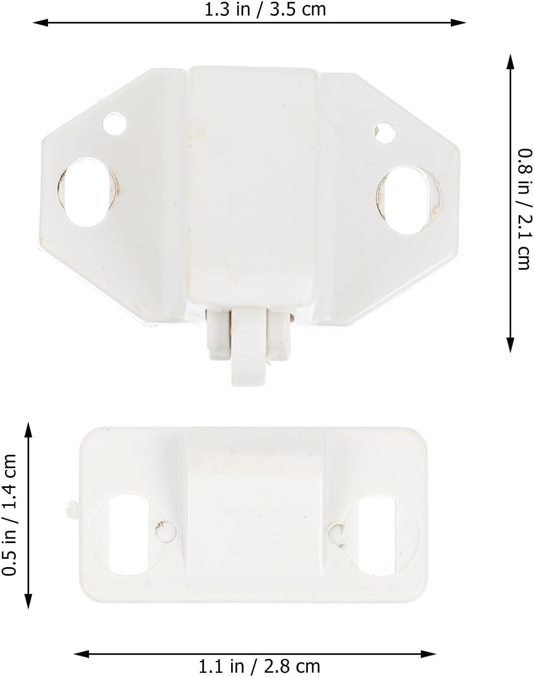  STOBAZA 10ensembles Lot De Loqueteaux à Boules Plastique Pour Portes Verrouillage Sécurisé Et Fixation Stable Pour Meubles Et Portes