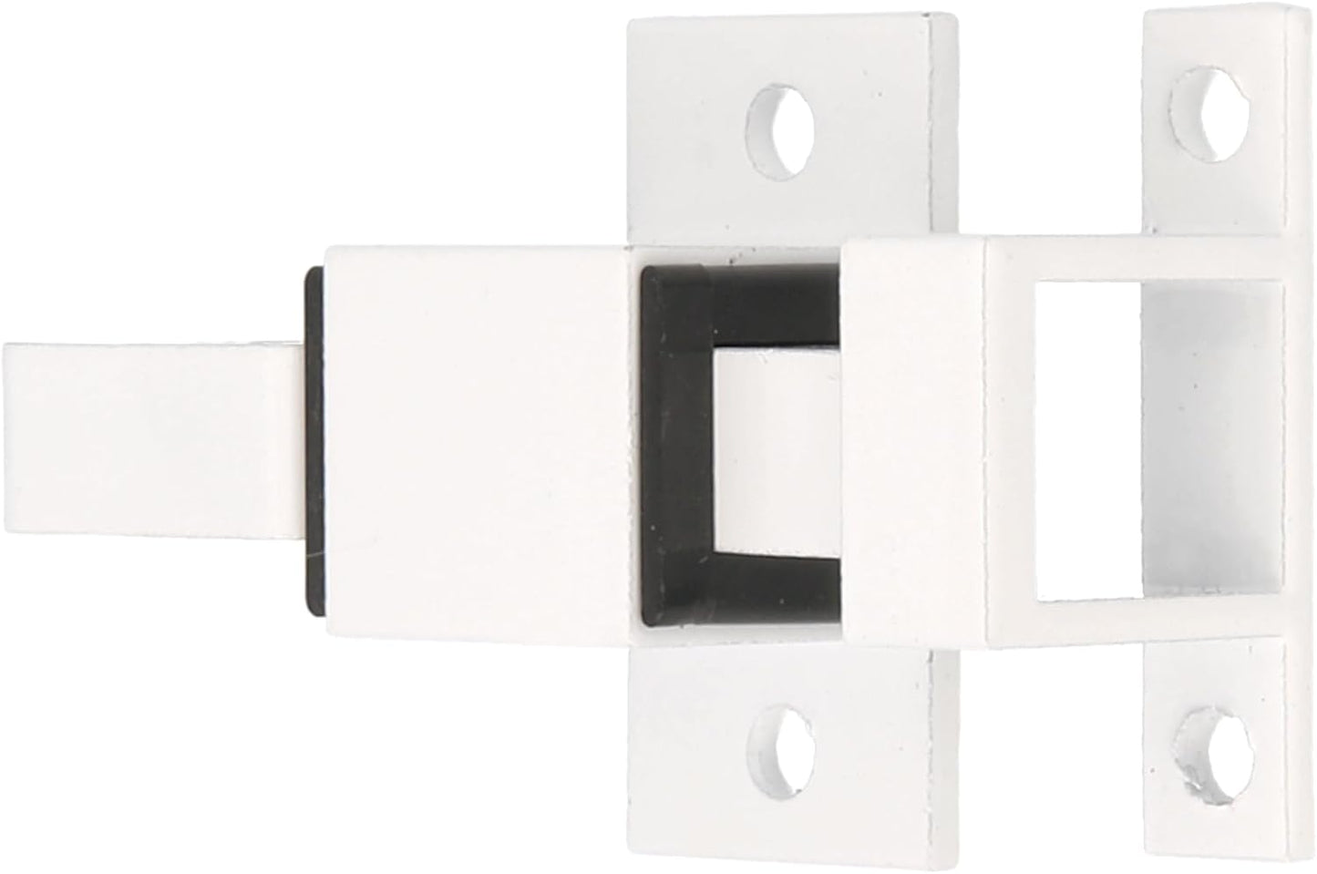  Amig - Verrou En Applique Pour Fenêtres 960, Loqueteau à Douille Avec Gâche Pour Fermeture Horizontale Ou Verticale, En Aluminium Finition En Blanc, 22 X 40 Mm, Tire-fonds Inclus