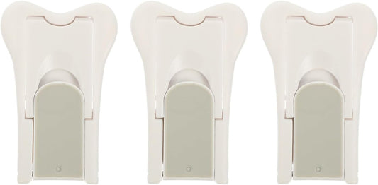  Jojofuny Verrous De Sécurité En Abs Blanc Lot De 3 Pour Fenêtre Coulissante Simple à Utiliser, Sécurité Des Enfants à Domicile