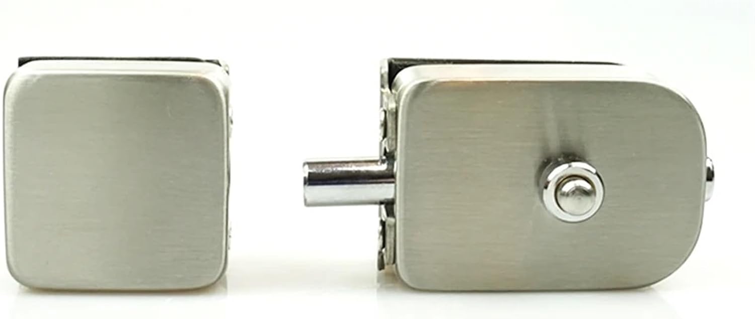  Verrou De Porte En Verre Inoxydable 304, Bouton-poussoir à Pouce, For Fenêtre, Salle De Bains, Salle De Douche, Quincaillerie De Construction De Bureaux MS556 1 Pièce (Color : C)