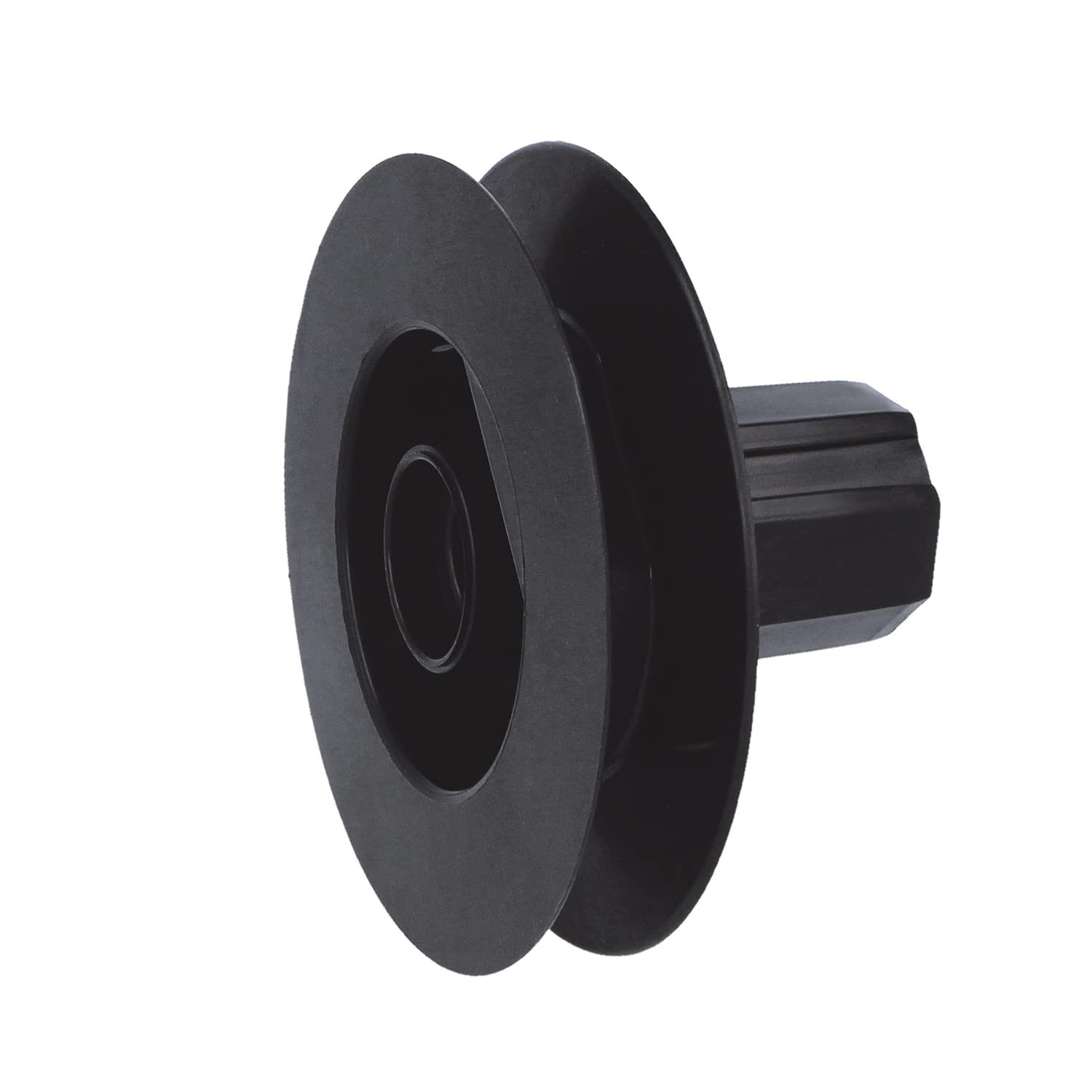 Amig - Poulie à Disque En Nylon Noir Pour Roulement D’axe De Volets Roulants - Pour Courroies De 18 Mm, Tubes De 42 Mm Et Châssis En Aluminium - Diamètre Ø140 Mm