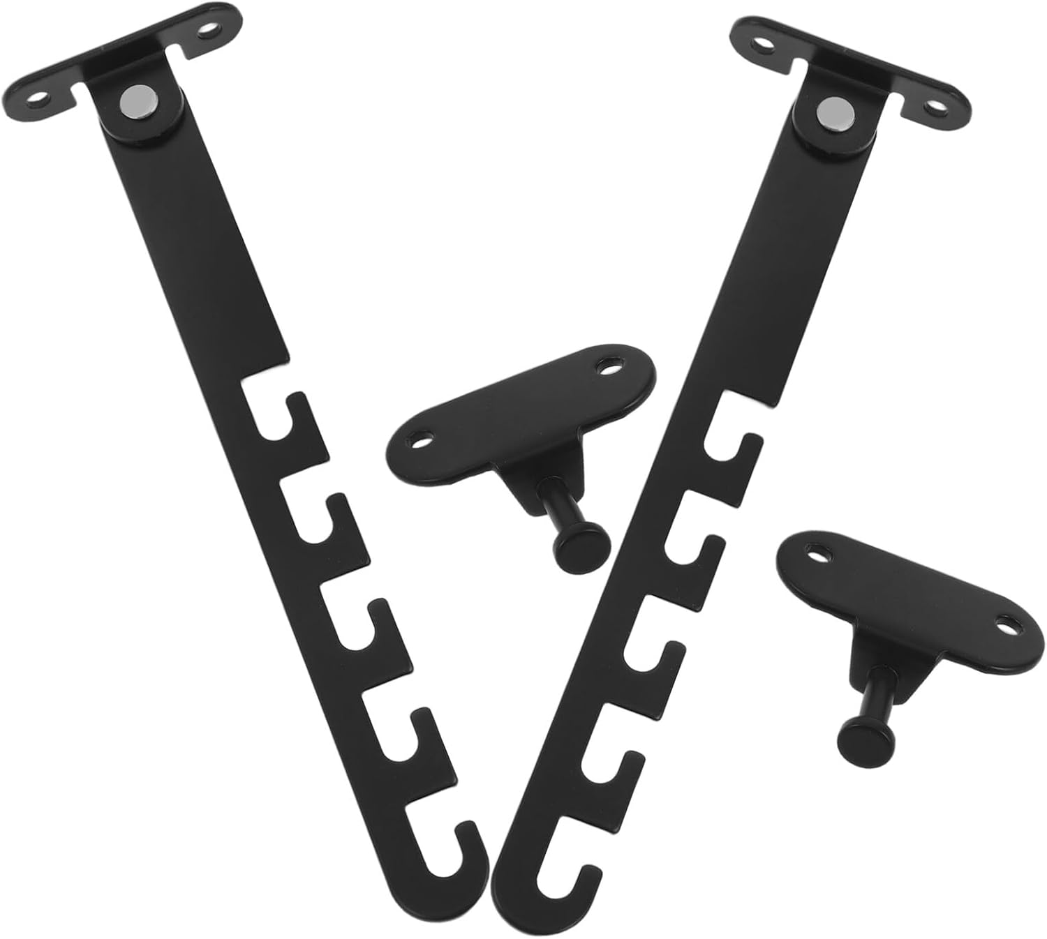  Angoily Lot De 2 Limiteurs De Fenêtre Réglables En Alliage Aluminium Et Plastique Renforcé Verrou De Sécurité Garçon Et Filles Noir Long Protection Pour Fenêtres Coulissantes Et