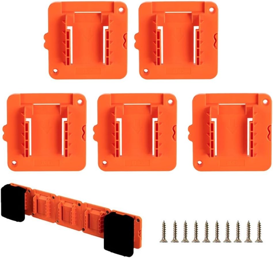  Support De Batterie 20 V Pour Batteries LBXR20 LB20, Support De Rangement Mural Pour Outils électriques, Gain De Place, Atelier, Station De Garage, Jaune (8 Pièces)