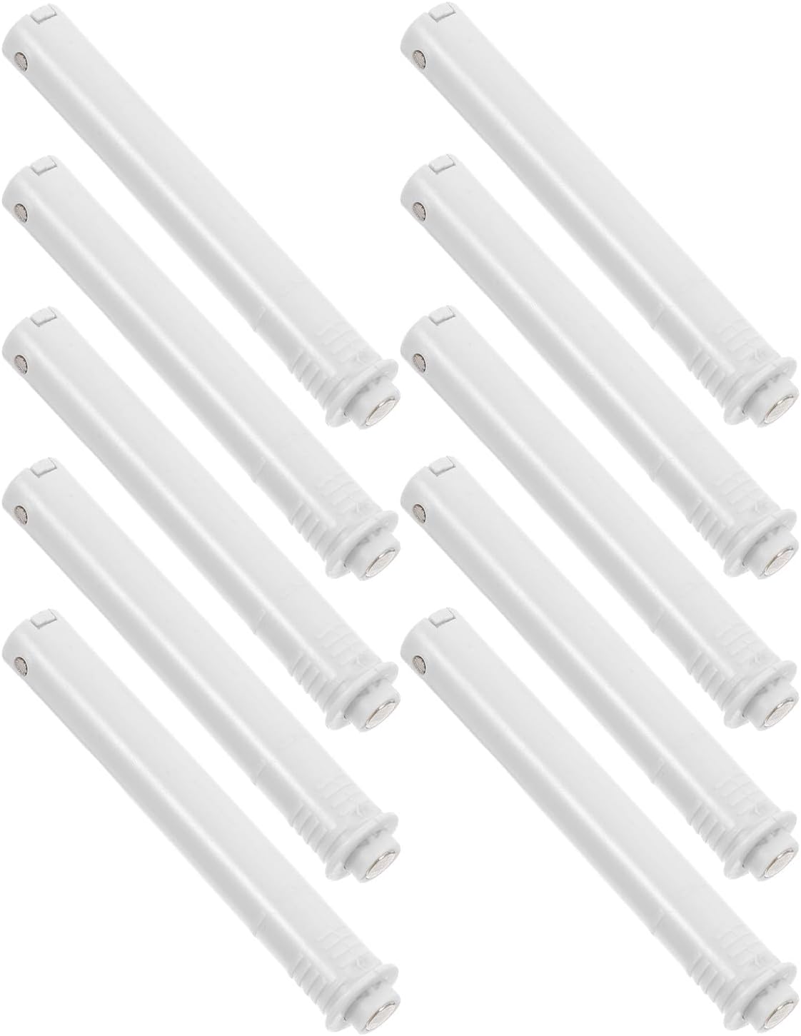 Jojofuny Lot De 10 Loquets Magnétiques Pour Armoire Cuisine, Fermeture Magnétique En Plastique Blanc, Design Simple Et Élégant, Adapté Aux Tiroirs Et Meubles