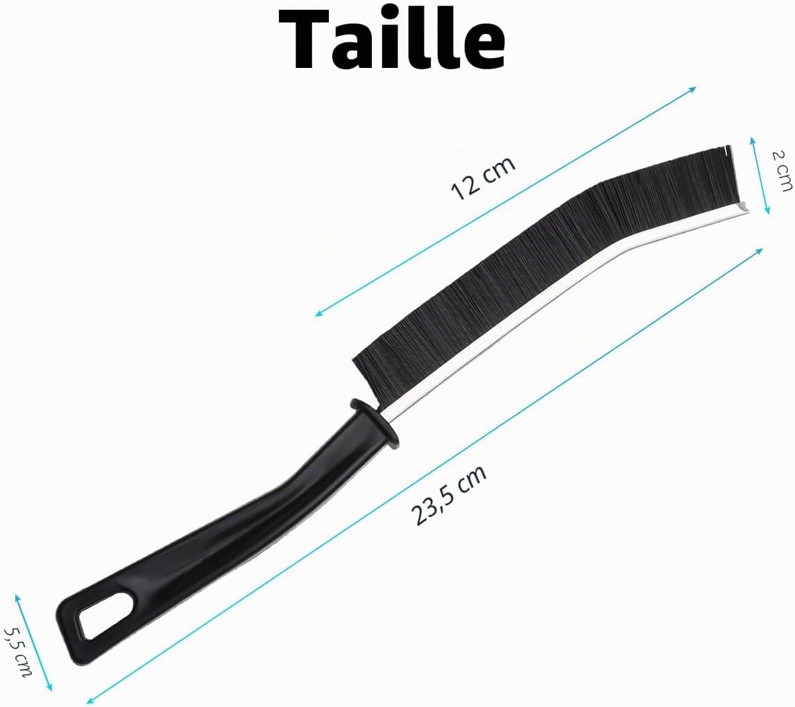  PaaoRoaru Brosse à Joints à Poils Durs Pour Nettoyer Les Coins Et Fentes, Brosse Nettoyage Idéale Pour Carrelage, Salle De Bain, Cuisine Et Douche