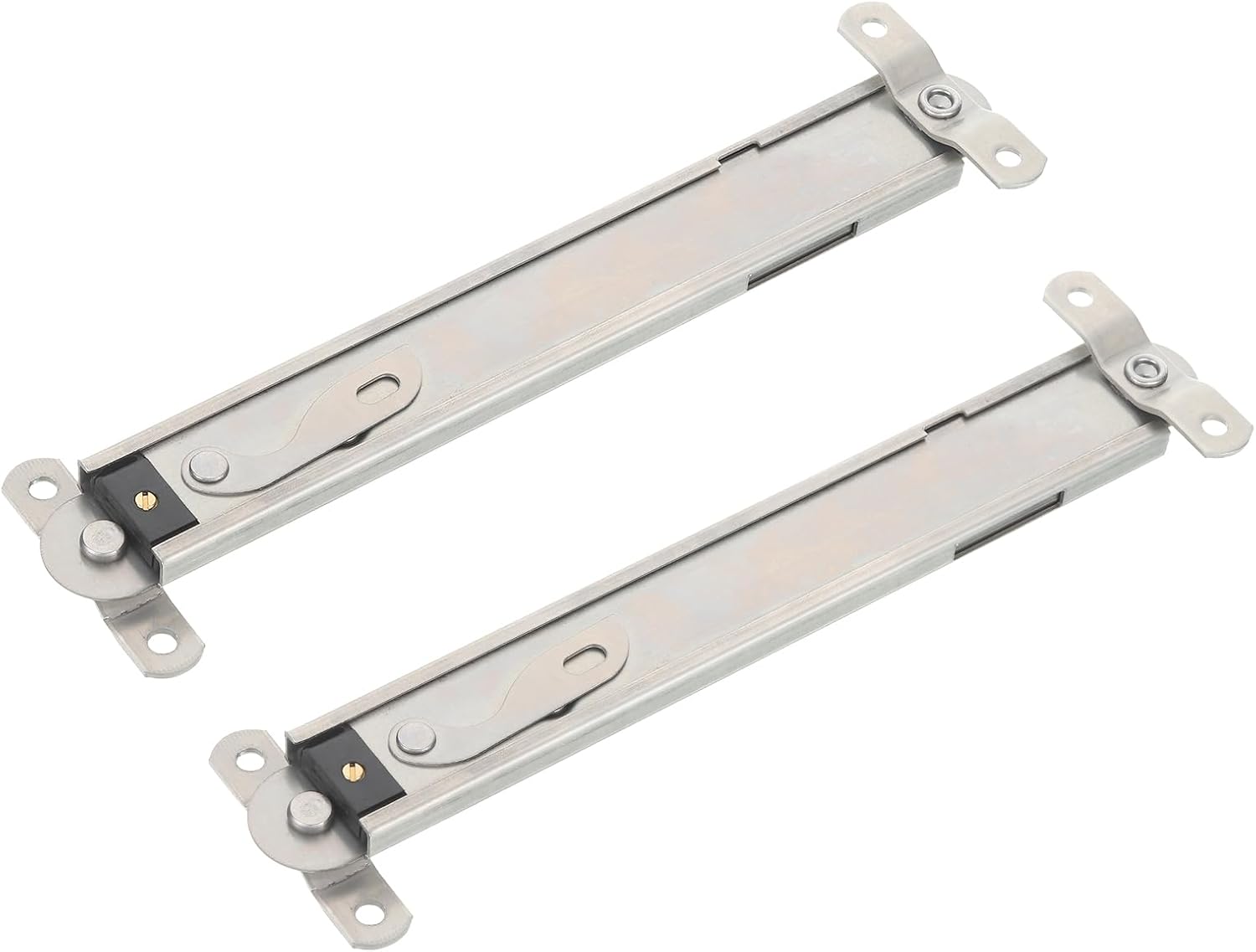  Sourcing Map Lot De 2 Charnières De Fenêtre, 25,4 Cm En Acier Inoxydable 304, Supports De Fenêtre Télescopiques Réglables, Kit De Matériel De Contrôle D'angle, Argenté