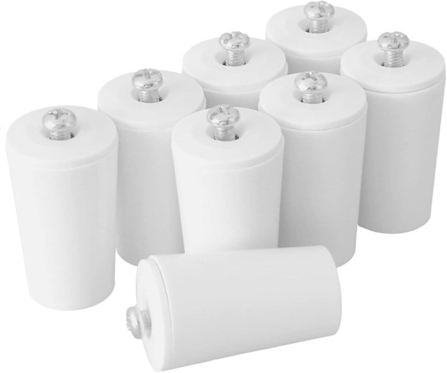  Lot De 8 Butées De Store Enrouleur Blanches Résilientes Avec Propriétés Résistantes à L ' Eau, Idéales Pour La Maison Et Les Applications, Ensemble D ' Installation De Rideaux