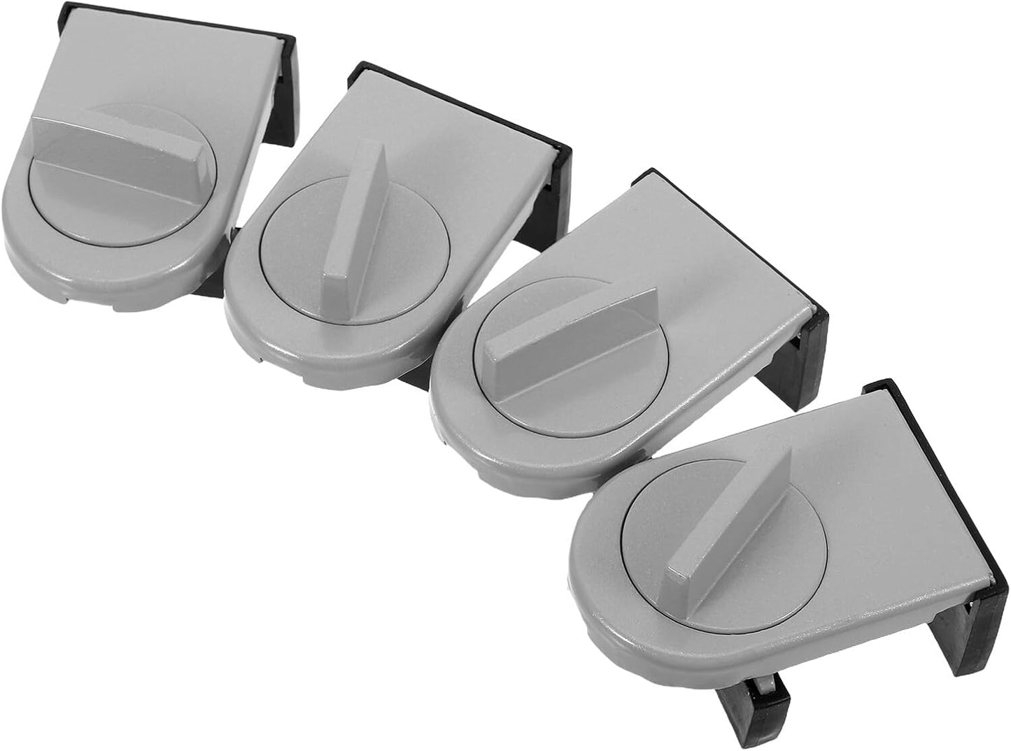  Angoily Lot De 4 Verrous De Sécurité Réglables En Alliage D'Aluminium Argenté Pour Fenêtres Coulissantes Barres De Protection Anti-Effraction Limiteur De Porte Coulissante Pour Maison