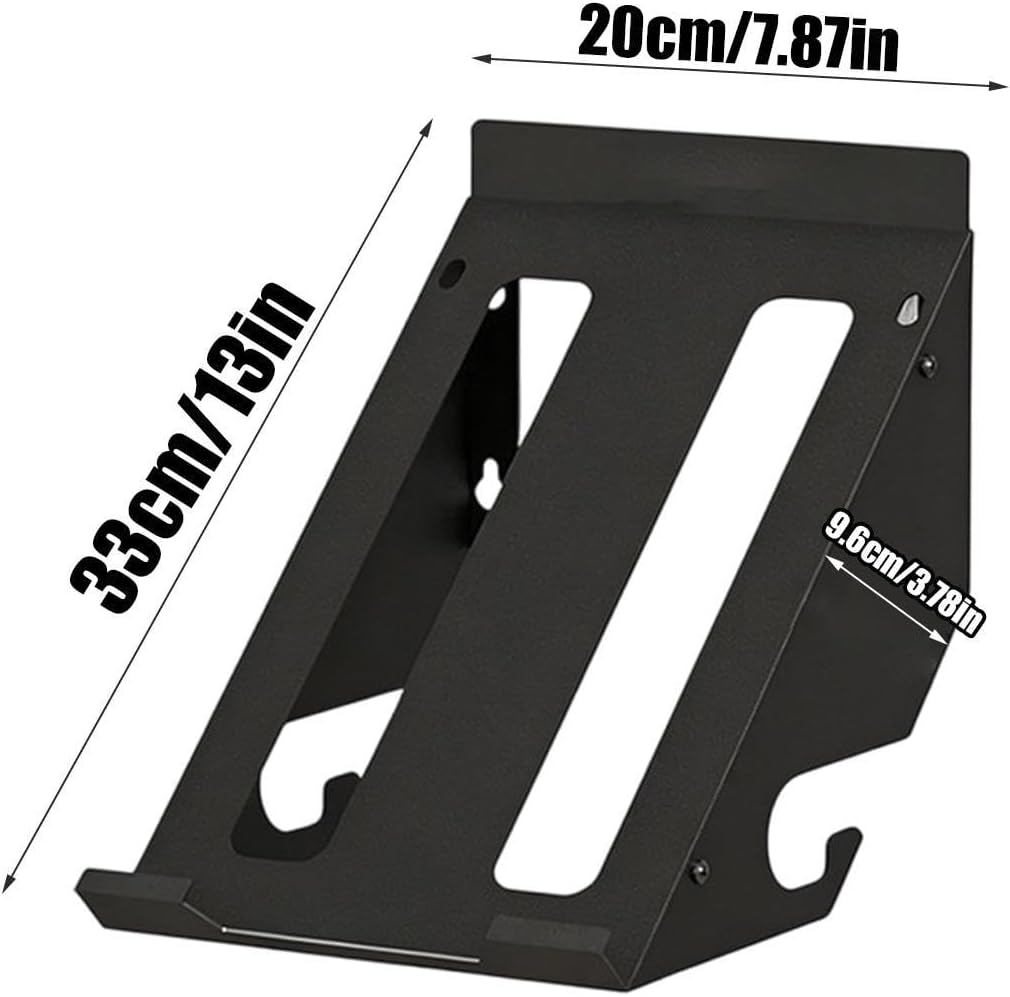  Support Mural Pour Scie Circulaire – Support De Rangement D'outils électriques Pour Garage Et Atelier | Support En Acier Robuste Avec Crochets De Protection Pour Scies Circulaires – 33 X 20 X 9,6 Cm