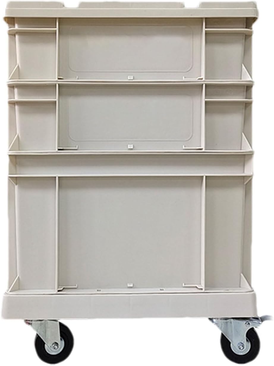  Bac De Rangement À Roues, Grands Conteneurs Empatables à Grande Capacité, Coffre De Rangement D'Extérieur Grand Conteneur à Roues, Pour Maison, Bureau, Extérieur, Camping, Garage, Grenier, Déménagemen