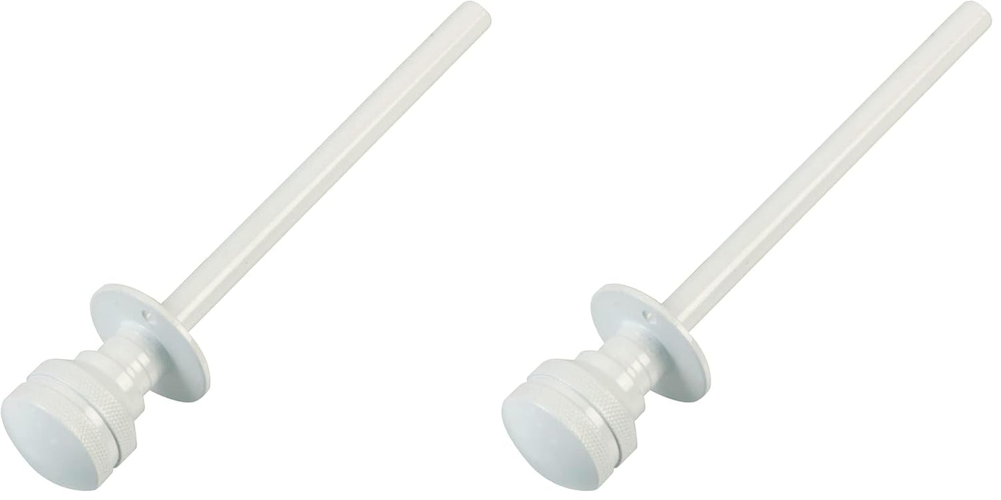  Amig - Goupille De Verrouillage Pour Fenêtres Courroies En Bois Ou Aluminium Mod.40 | Convient Pour Sécuriser Les Stores | Fermeture De Sécurité Zamak Finition Blanche | Dimensions : Ø 30 X 152 Mm