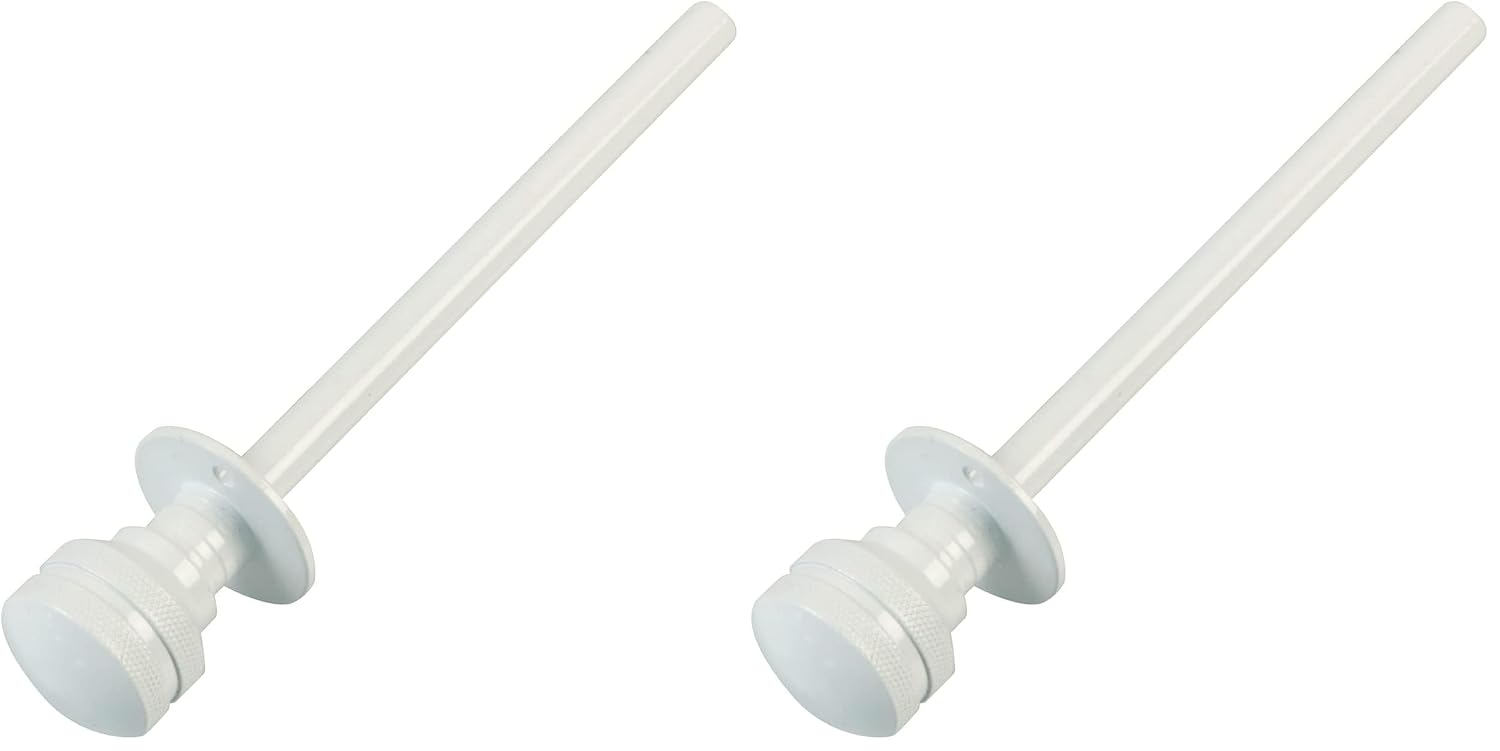  Amig - Goupille De Verrouillage Pour Fenêtres Courroies En Bois Ou Aluminium Mod.40 | Convient Pour Sécuriser Les Stores | Fermeture De Sécurité Zamak Finition Blanche | Dimensions : Ø 30 X 152 Mm