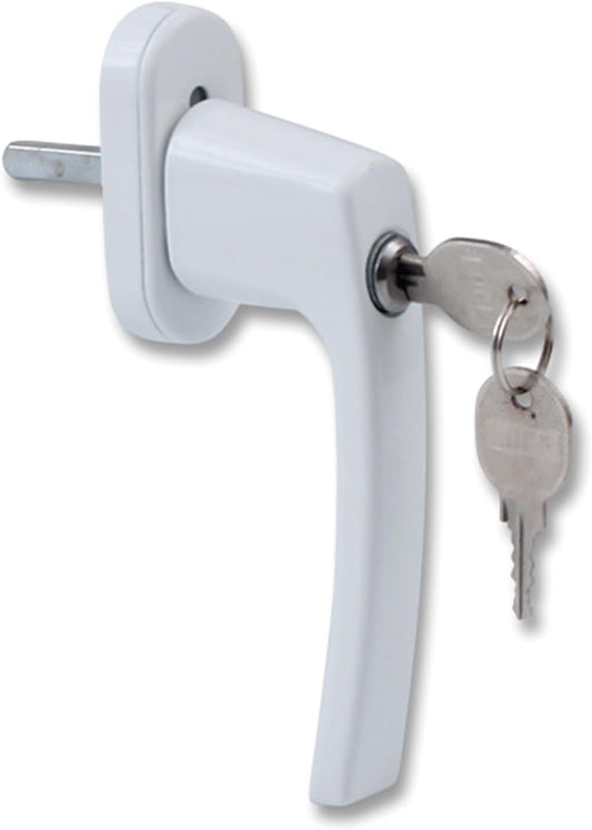  Poignée De Fenêtre Verrouillable Améliorée En Aluminium, Poignée De Porte De Balcon, Serrure Enfant Avec Clé Et Vis, Serrure De Fenêtre