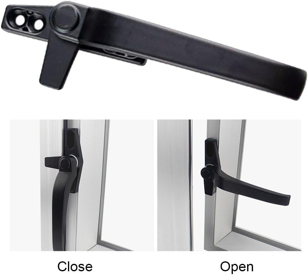  Aluminum Alloy Casement Window Handle, Replacement Window Handle Left/Right,Window Lock Handle, Window Hardware Kit