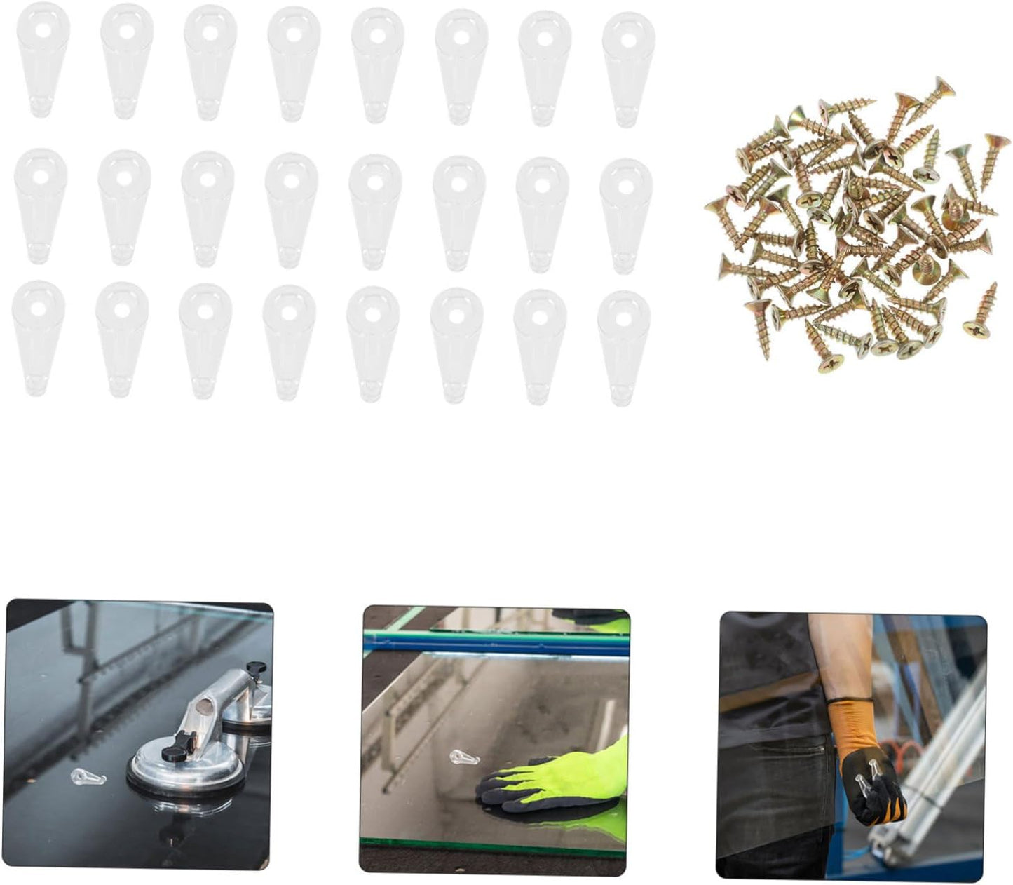  Angoily Pinces De Fixation Pour Tiroirs Clips De Fixation Pour Fenêtres 50 Pièces Pour Supports De Garde-robe En Verre Esthétiques Et Fonctionnels