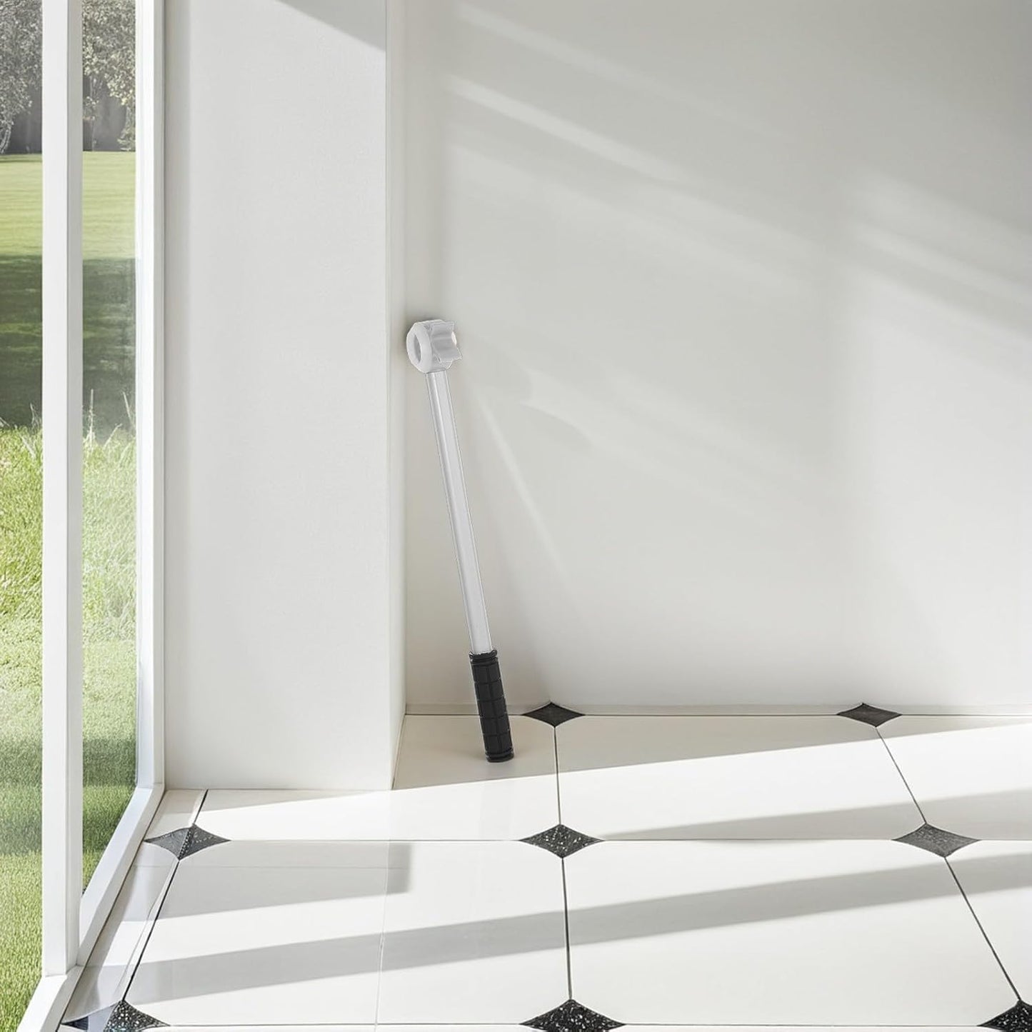 Artibetter Perche De Fermeture De Fenêtre Haute En Alliage D'aluminium Prise Confortable Pour Ouverture Multi-scène, Pour Volets Et Stores Chambres Et Cuisines