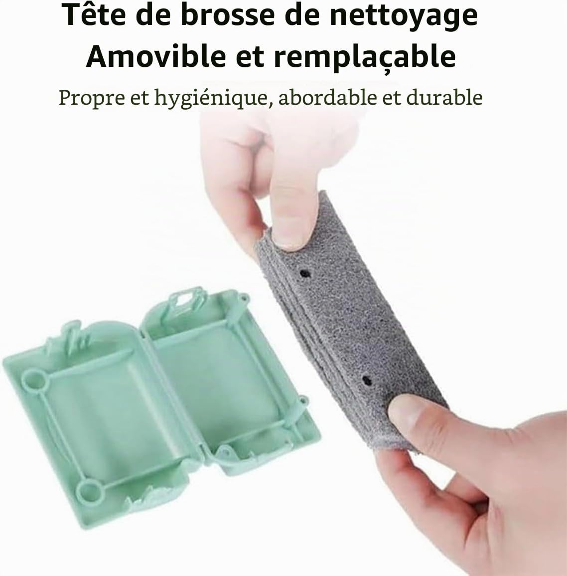  Brosse De Nettoyage Magique Pour Rainures De Fenêtre, Nouvel Ensemble D'outils De Nettoyage Pour Rainures De Fenêtre Ou Porte Coulissante Pour Porte Coulissante, Seuil, Lignes De Carrelage (Vert)