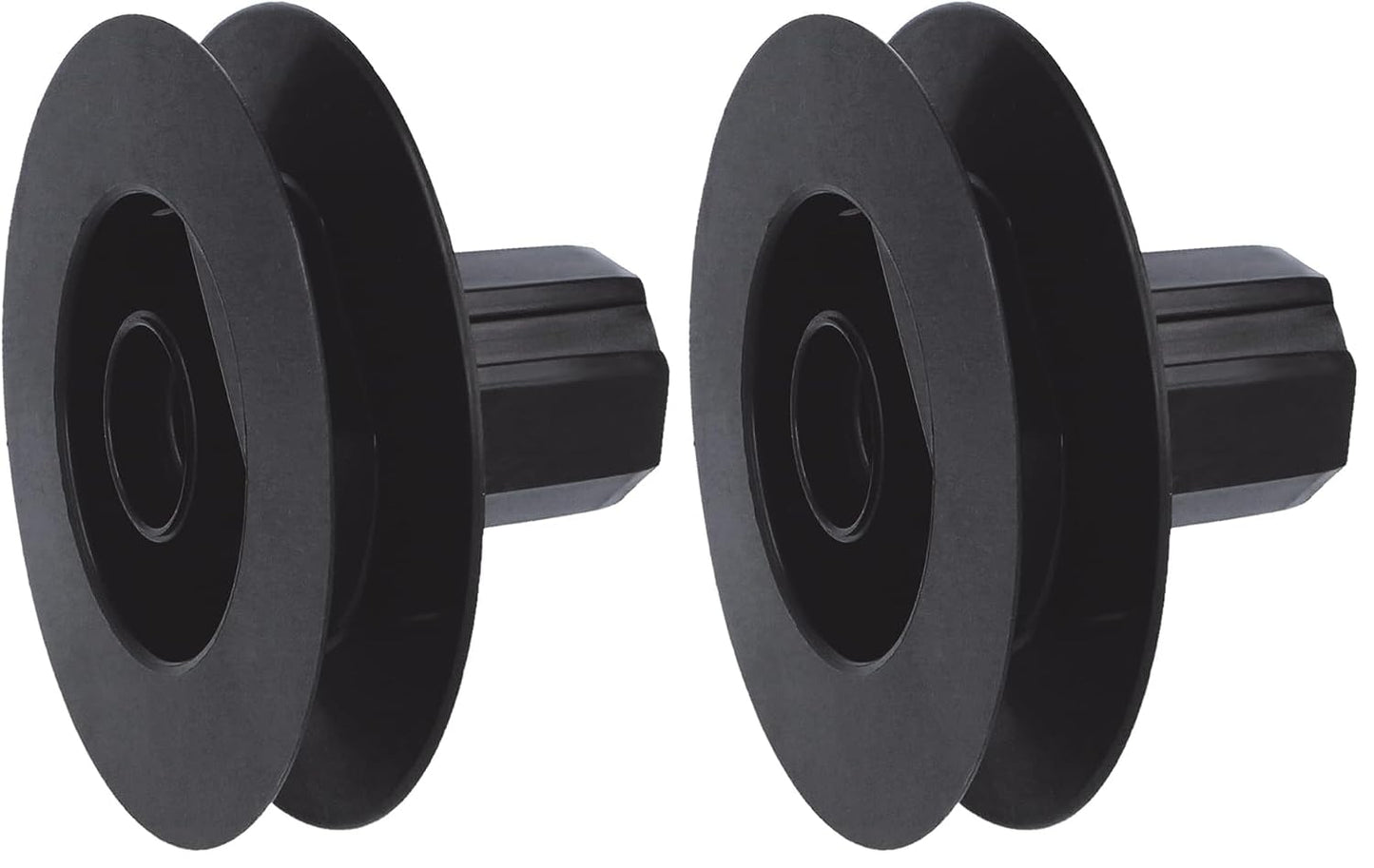  Amig - Poulie à Disque En Nylon Noir Pour Roulement D’axe De Volets Roulants - Pour Courroies De 18 Mm, Tubes De 42 Mm Et Châssis En Aluminium - Diamètre Ø140 Mm