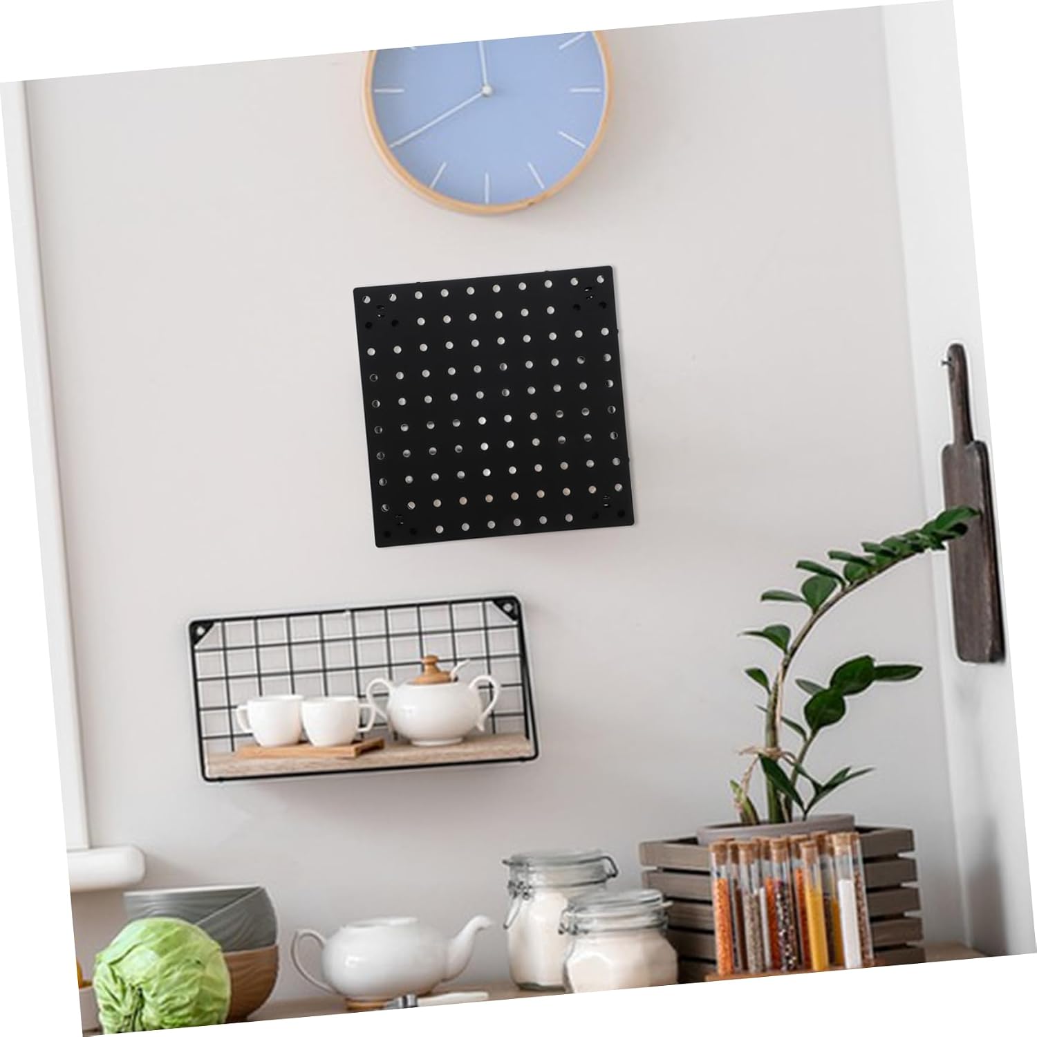  Ciieeo Rangement Mural Pegboard Organisateur Mural Pour Outils Ustensiles De Cuisine Décorations Pour Garage Cuisine De Bain