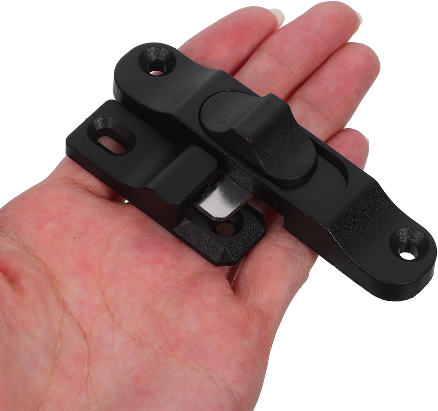  Angoily 2 Pièces Loquet De Sécurité Pour Porte Coulissante Verrou Plastique Pour Moustiquaire Et Fenêtre Verrouillage Anti-intrusion Pour Porte Patio Et Fenêtre Coulissante Facile à