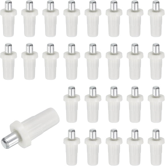  Uxcell Lot De 40 Broches De Réparation De Volet - 2,5 X 1,1 Cm - Métal à Ressort - Fixations De Volet De Plantation Pour Fenêtres Aveugles, Armoires - Lame Mobile - Blanc