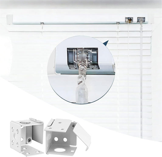  Supports De Quincaillerie Pour Stores Supports De Plafond Et Muraux Clip De Store De Fenêtre Résistant Intempéries Accessoires De Stores Clip De Fixation De Stores Universels
