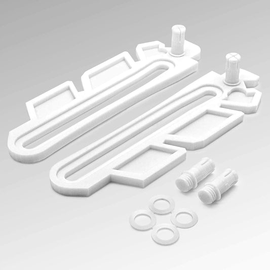  Cisailles à Bascule Blanches - Kit De Pièces De Rechange Compatibles Avec Les Fenêtres De Cave MEA Mealon Par Exemple
