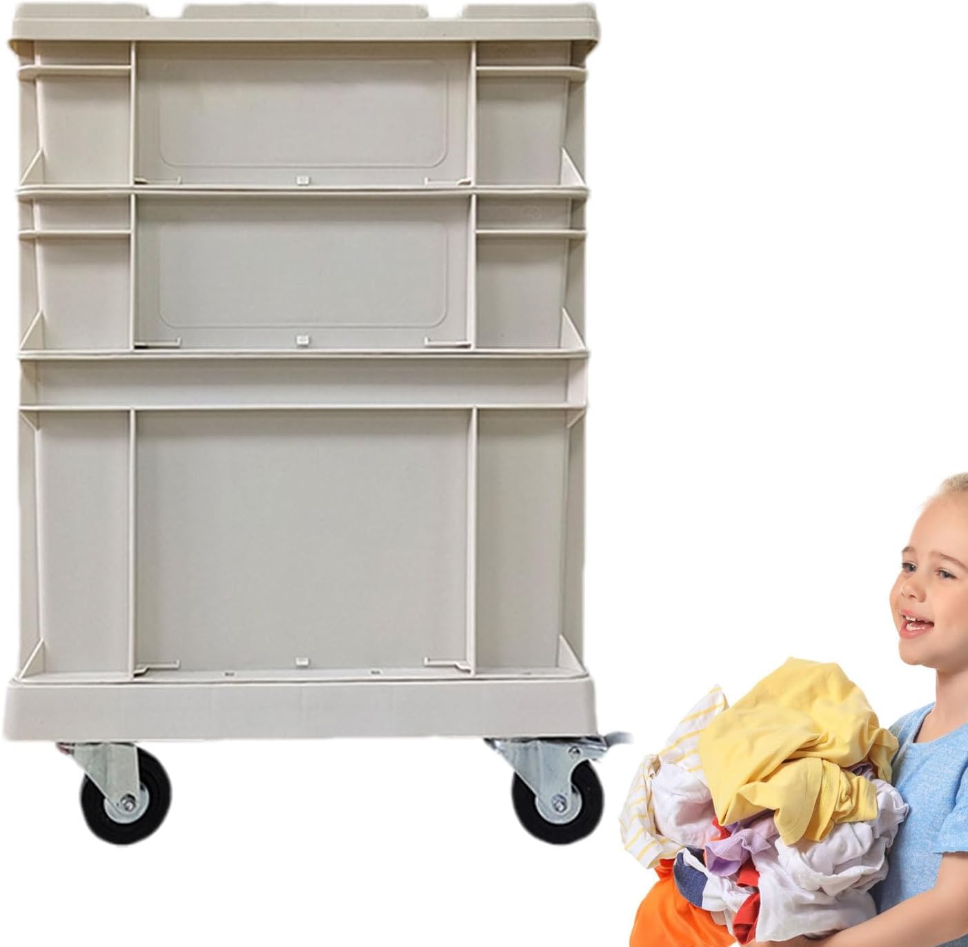  Bac De Rangement À Roues, Grands Conteneurs Empatables à Grande Capacité, Coffre De Rangement D'Extérieur Grand Conteneur à Roues, Pour Maison, Bureau, Extérieur, Camping, Garage, Grenier, Déménagemen