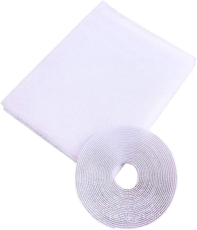  BESTonZON 4pièces Moustiquaire Autocollante Écran De Fenêtre Multifonctionnel Maille Blanche Insectes Pour Maison Et Bureau Installation Facile Avec Bande Adhésive
