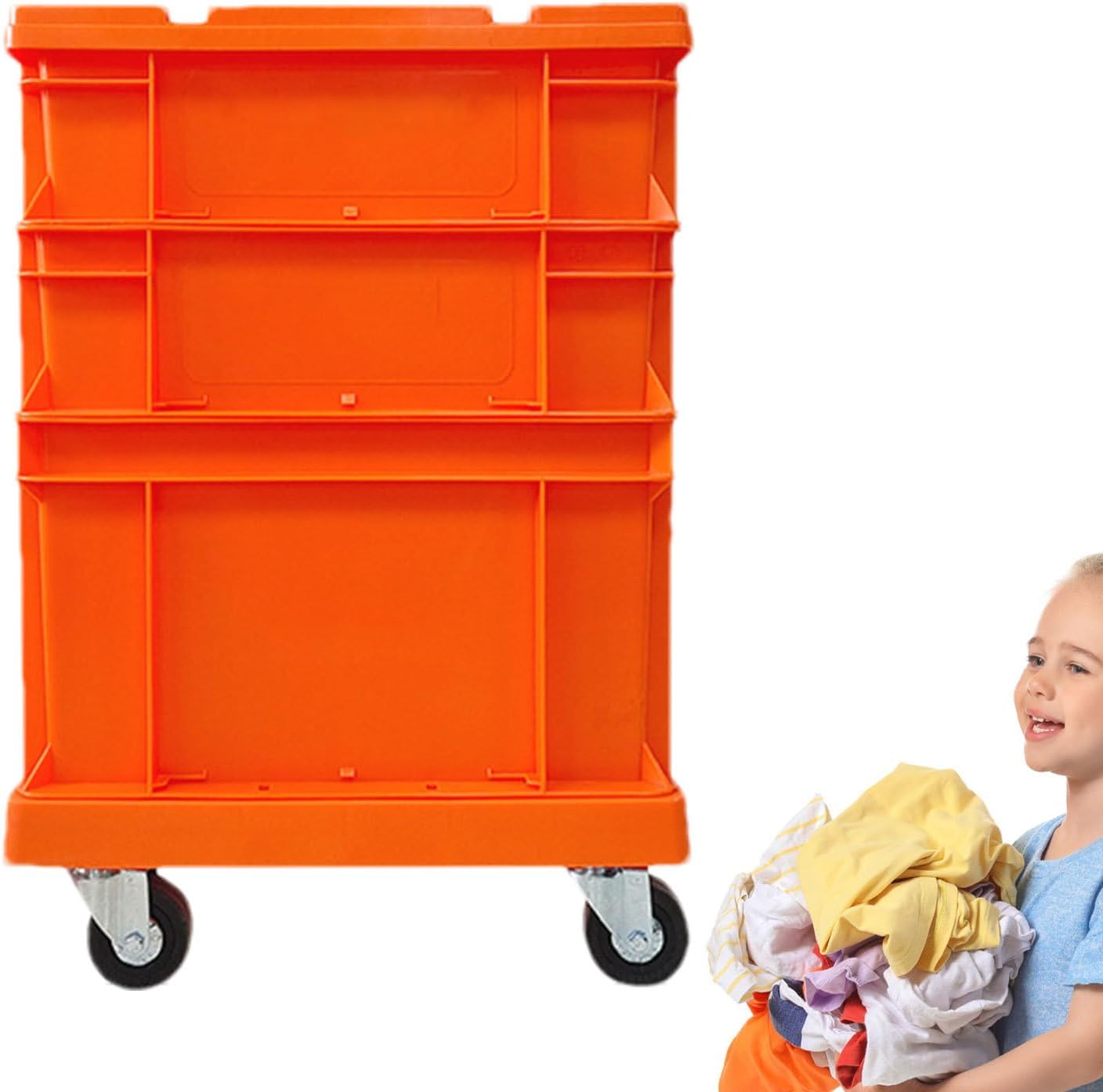  Bac De Rangement À Roues, Grands Conteneurs Empatables à Grande Capacité, Coffre De Rangement D'Extérieur Grand Conteneur à Roues, Pour Maison, Bureau, Extérieur, Camping, Garage, Grenier, Déménagemen