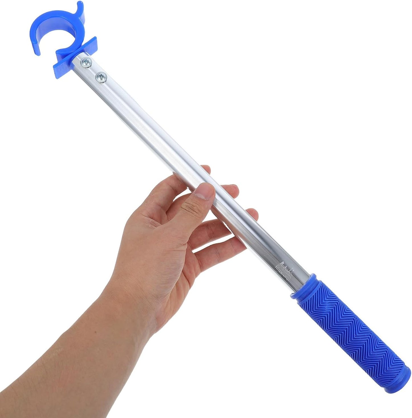  Angoily Tige D’ouverture Pour Fenêtre En Alliage D’aluminium Anodisé Lot De 2 Baguette D’assistance Argentée Et Bleue Outil Pratique Pour Ouvrir Fenêtres De Toit En Salon La Cuisine