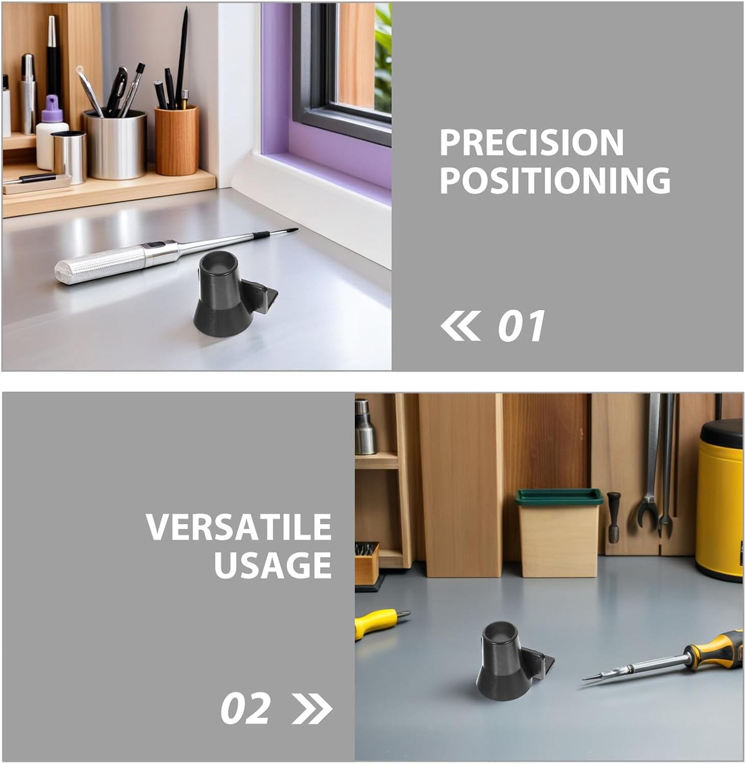  Artibetter Organisateur Mural Pour Tournevis Électriques Et Perceuses Support Métal Robuste 4 Pièces Porte-Outils Gain De Place Pour Atelier Garage Et Maison Rangement Vertical Pratique