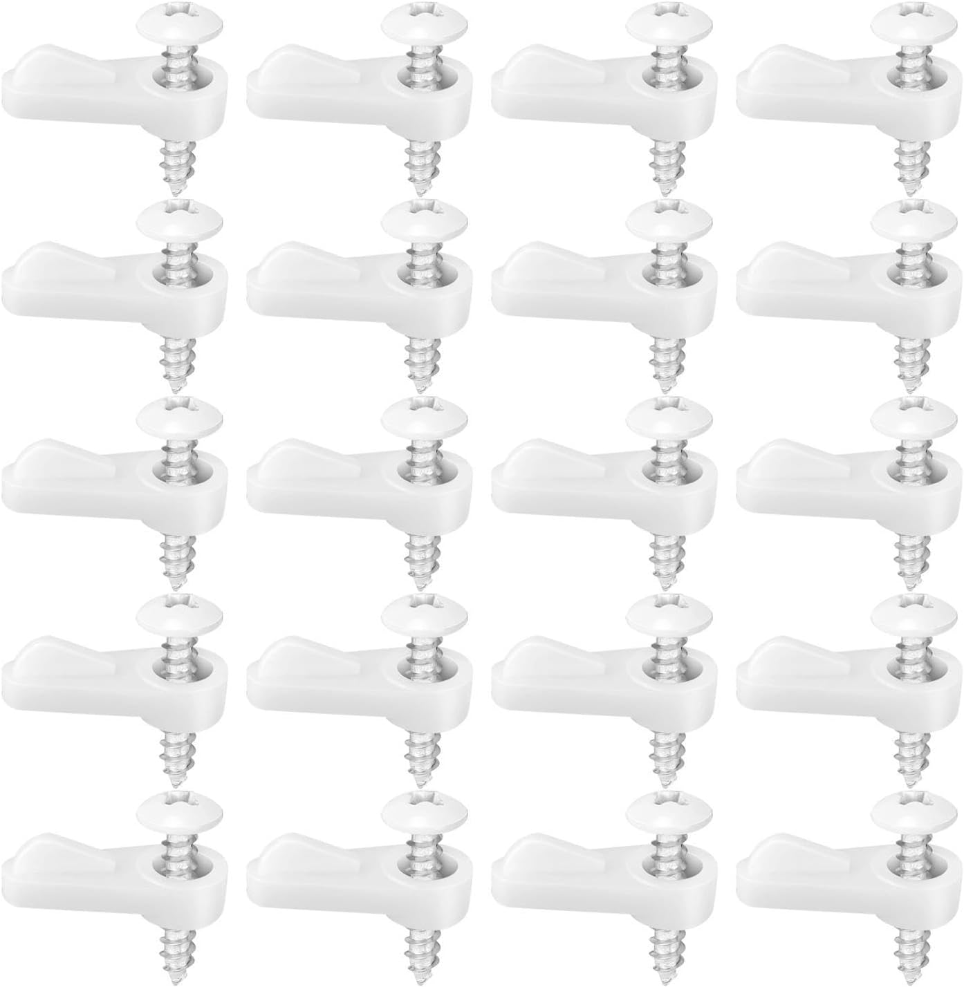  Clips Fixation Moustiquaire | Lot De Quincaillerie De Avec Visserie - Clips Sécurisés Pour Contre-fenêtre | Pour Maison Appartement Dortoir Salon Chambre Bureau Cuisine Salle De Bain