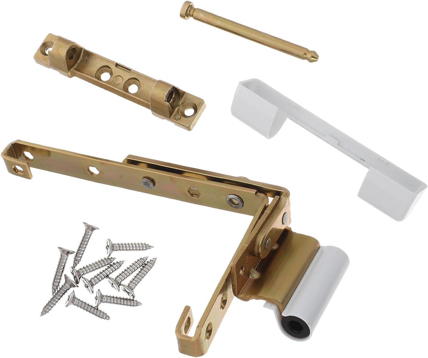  Healeved Charnières D'angle Vis Et Caches Blancs En Acier Carbone Fonctionnement Fluide Pour Fenêtres Coulissantes Intérieures Et Extérieures Compatible Portes Et Fenêtres Pvc, Usage