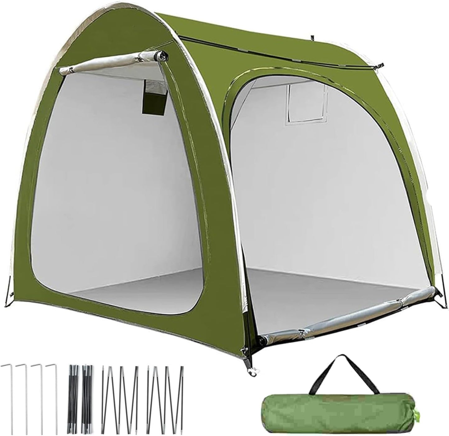 GENERIC Tente De Vélo, Housse De Moto Pour Extérieur, Tente De Rangement De Vélo Résistante Aux Intempéries Extérieure Avec Accès Double Face Pour Jardin Terrasse Et Arrière-Cour
