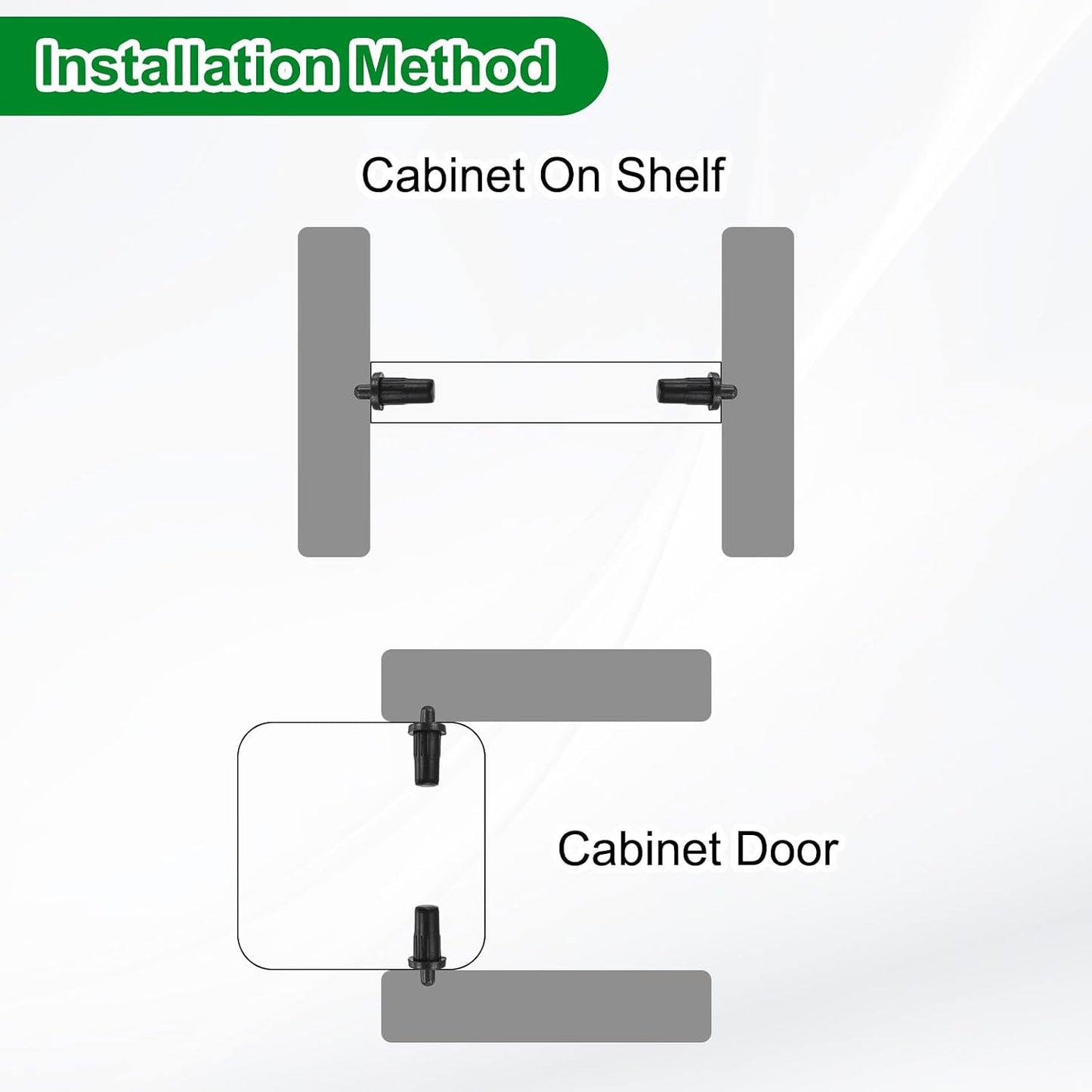 Uxcell Lot De 40 Broches De Réparation De Volet - 2,5 X 1,1 Cm - Métal à Ressort - Fixations De Volet De Plantation Pour Fenêtres Aveugles, Armoires - Lame Mobile - Blanc
