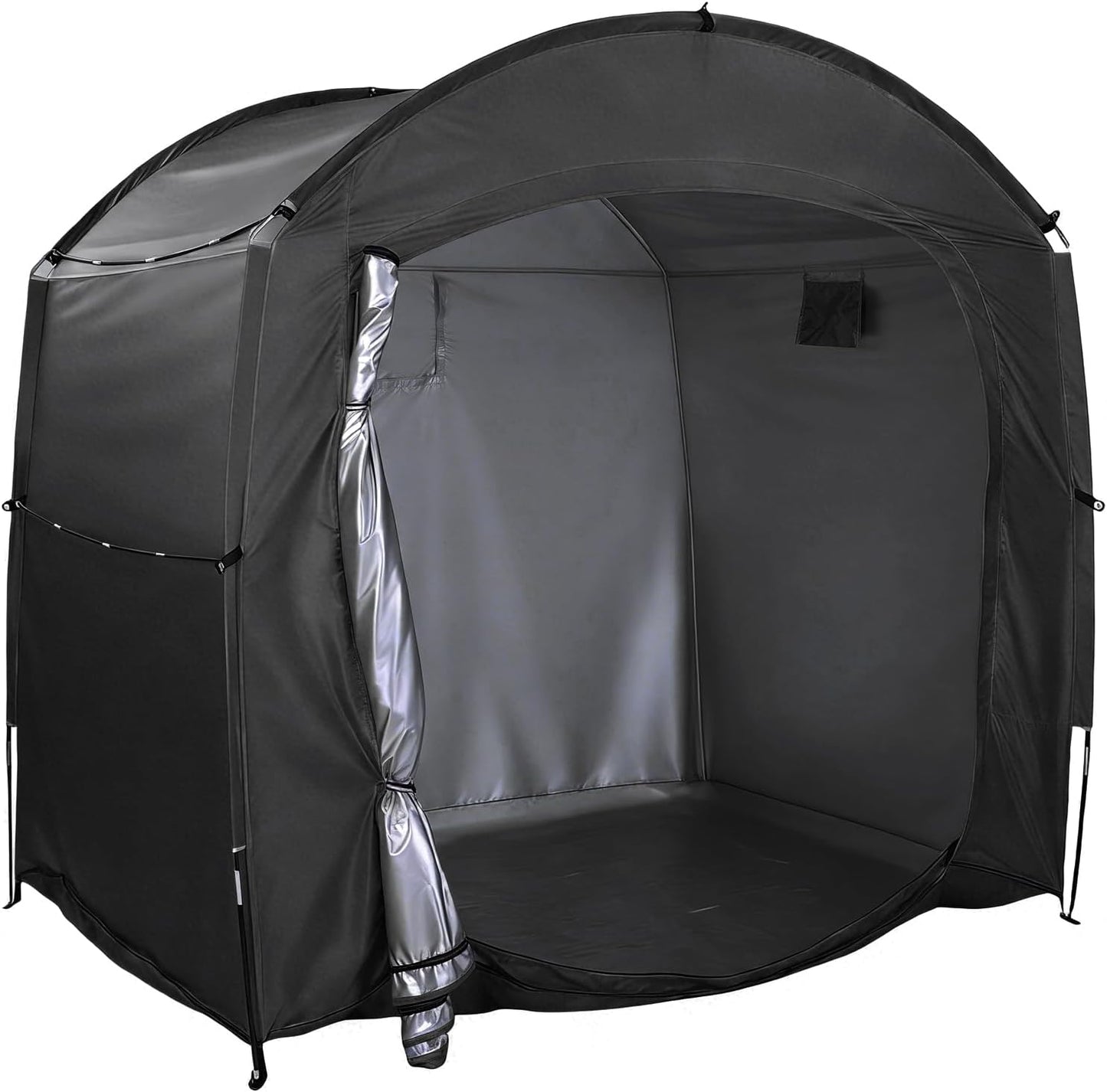  Drfeify Tente De Vélo, Rangement Extérieur Imperméable Pour Motos Et Outils De Jardin, Conception Portable Avec Installation De 3 Minutes Pour Usage Extérieur(BLACK)