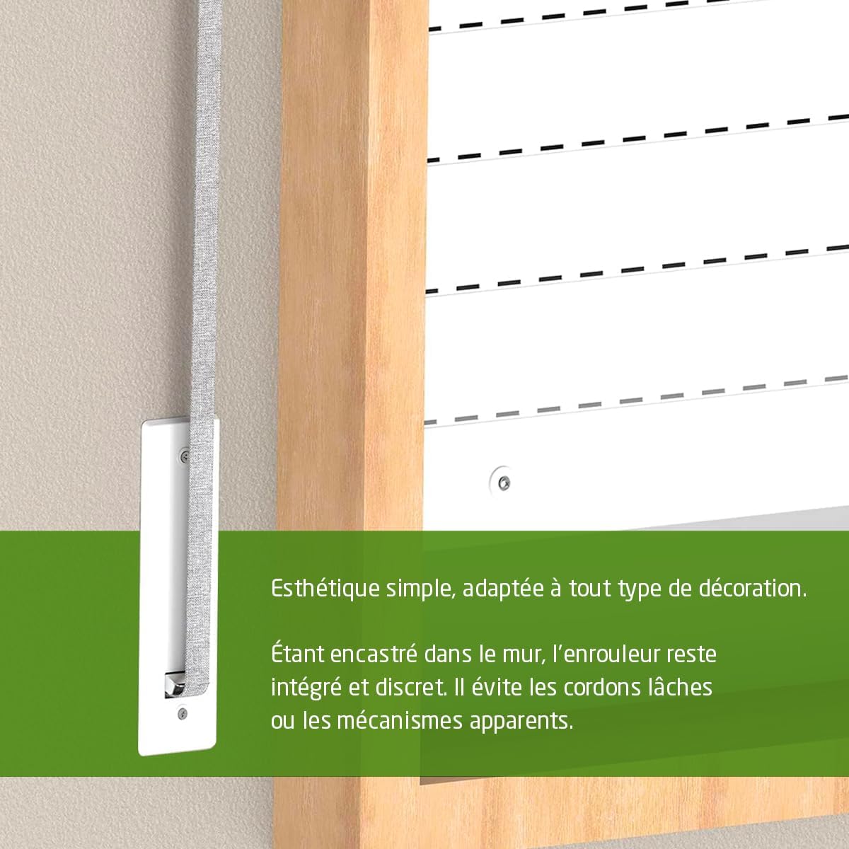  Amig - Recessed Roller Shutter Roller - PVC Front And Metal Body - Dimensions: 6 X 20 X 11.5 Cm - White - Compact And Functional Design