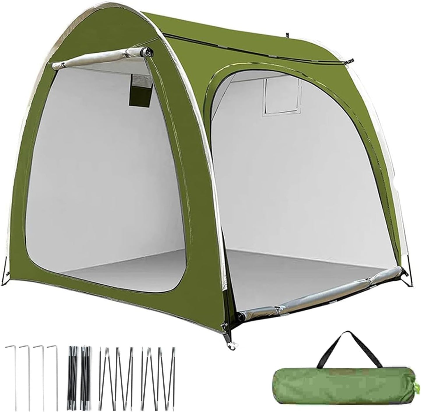  Abri De Vélo | Housse Portable Pour Moto | Tente De Rangement D'extérieur Résistante Aux Intempéries Avec Double Entrée Pour Jardin, Pelouse, Camping, Arrière-cour