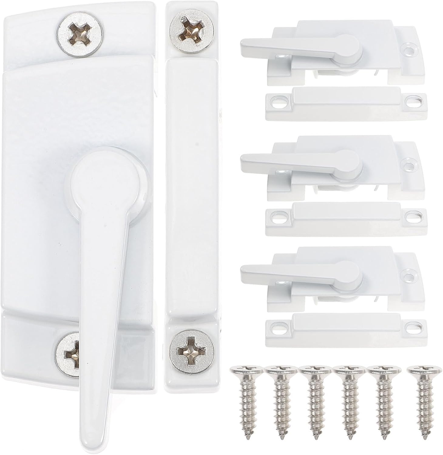  Ciieeo Verrous De Fenêtre à Sécurité En Alliage De Zinc Garçon Et Filles 4 Pcs Loquets De Verrouillage Pour Fenêtres Coulissantes Horizontales
