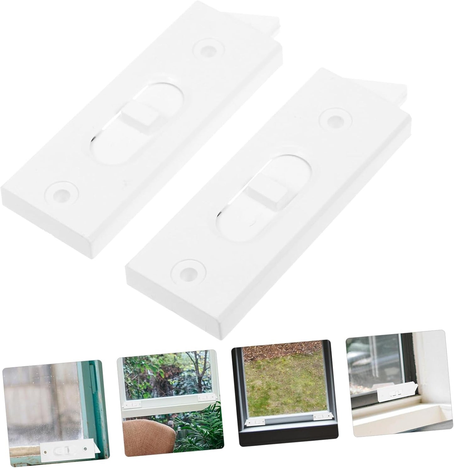  Artibetter 1paire Serrures De Fenêtre Plastique Remplacement De Latch De Fenêtre à Basculement Accessoires Sécurisés Et Faciles à Installer