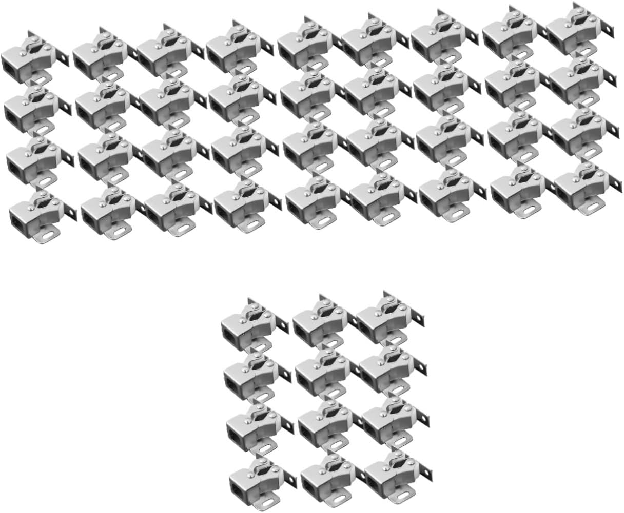  Jojofuny 48pièces Verrous à Doubles Inoxydable Pour Portes De Placard Et Meubles Installation Facile Et
