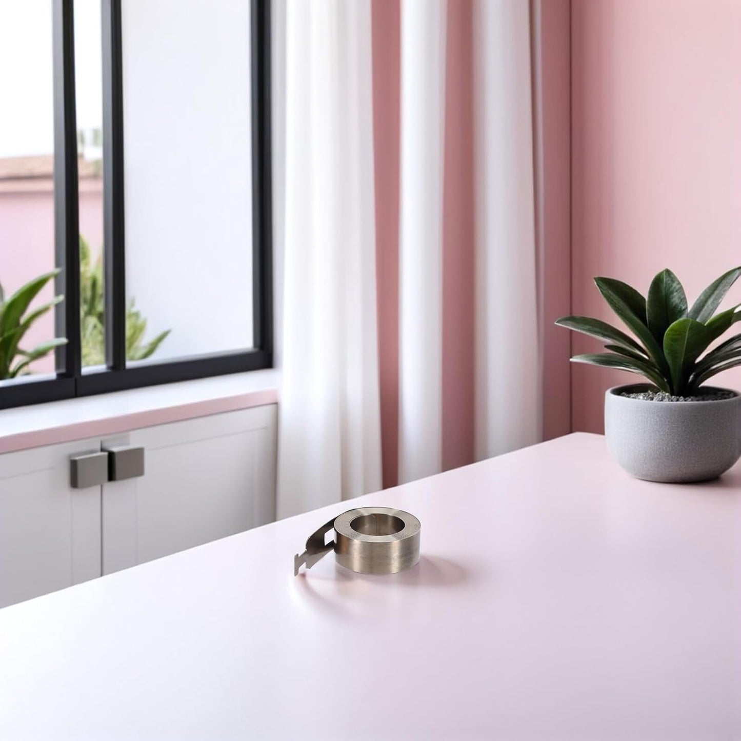  Toyvian Ressort De Tension Plat Pour Store Enrouleur 2 Pièces En Acier Inoxydable Argenté, Résistant La Déformation, Performance De Levage Fluide Pour Fenêtres Et Stores à Domicile