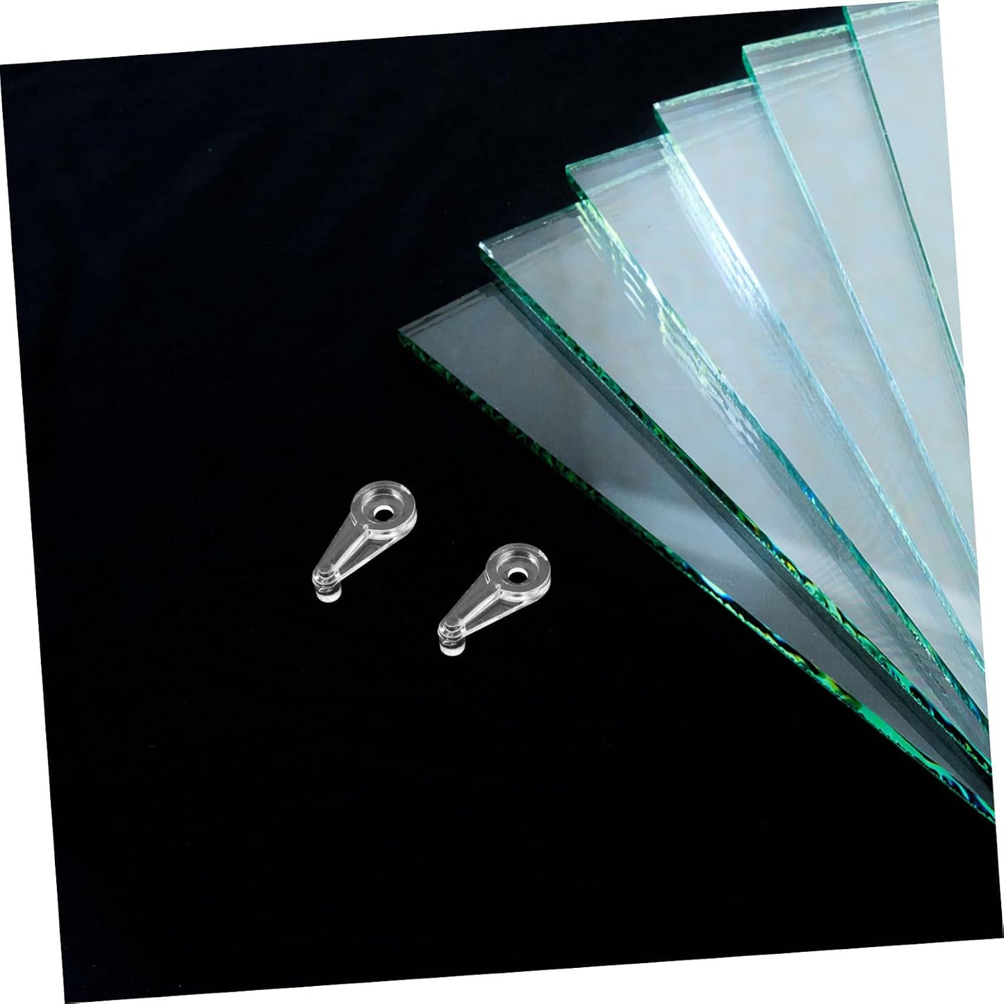  Angoily Pinces De Fixation Pour Tiroirs Clips De Fixation Pour Fenêtres 50 Pièces Pour Supports De Garde-robe En Verre Esthétiques Et Fonctionnels