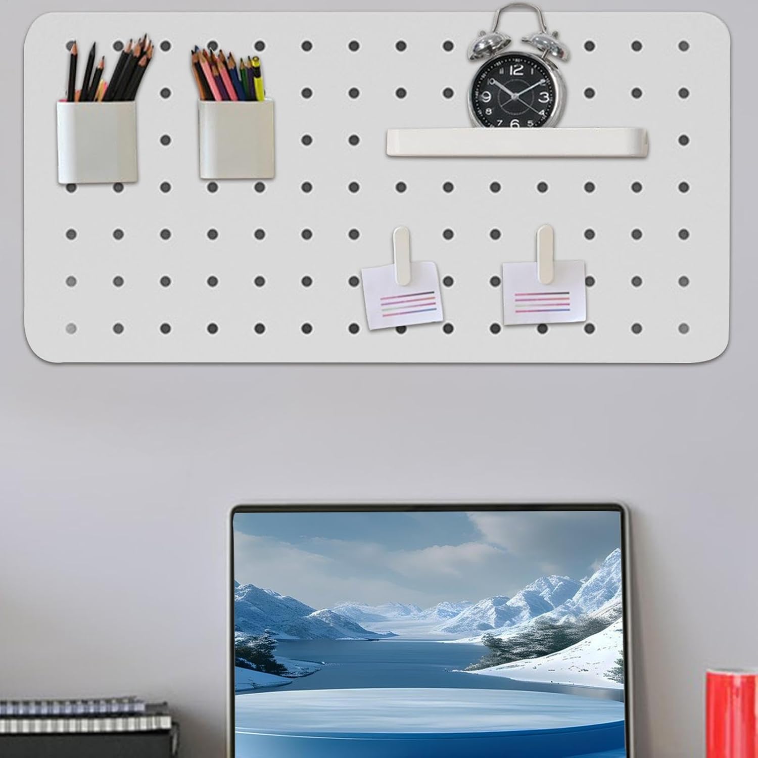  Panneaux D'organisateurs De Mur De Panneau Peg, Planches De Cheville Pour Mur | Organisation Des Murs Du Tableau Des Chevilles De Cuisine | Économisez De L'espace, Du Rangement Des Percus En
