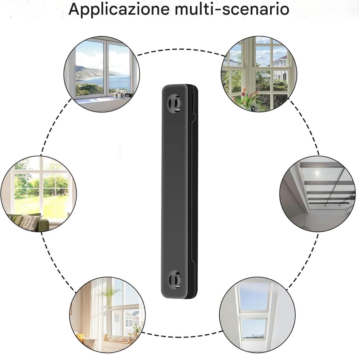 Genérico Fermeture Magnétique Pour Rideaux | 12 Pièces Autocollants Pour Fermeture Moustiquaire - Quincaillerie Pour Fenêtre De Restaurant école Entrée Maison Bureaux Café